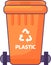 Closed Transportable Plastic Waste Container