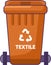 Closed Transportable Textile Waste Container