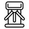 Closed turnstile icon, outline style