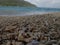 The closed-up of coral rubble at coastline area