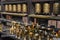 Closed up the prayer wheel at temple at Patan near Kathmandu on Nepal