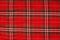 Closed up Texture of tablecloth, gingham pattern in red, white a