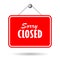 Closed vector sign