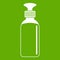 Closed vial icon green