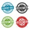 Closeout Sale Round Stamp Collection. Eps10 Vector Badge