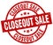 closeout sale stamp