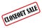 Closeout sale stamp