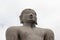 Closer view of Gommateshwara/Bahubali statue at Shravanabelagola