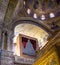 Closer view of the pipe organ in St. Mark`s Basilica in Venice, Italy.