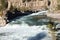 Closer view of the Wild Kootenai River in mountains of Northwestern Montana