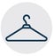 Closet, cloth hanger Isolated Vector Icon that can easily Modify or edit