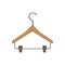 closet hanger clothes cartoon vector illustration