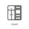 Closet icon from Furniture and household collection.