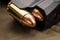 Closeup of 9mm cartridge in pistol grip. Cartridge background. Closeup pistol clip