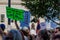 Closeup of an Abortion Rights Now-led protest at the Supreme Court of the United States in Washi