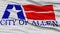 Closeup of Allen City Flag