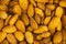 Closeup almond brown nut tasty nutritious vegan source of protein pattern