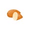 Closeup Almond vector icon. Healthy eating cartoon illustration.