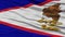 Closeup American Samoa Flag, USA state