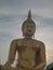 Closeup ,Ancient Buddha Statue , large