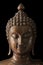 Closeup Antique Buddha Statue with Clipping Path