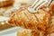 Closeup on apple turnovers in french pastry