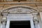 Closeup arch and columns of saint Peter basilica in Rome, Italy.