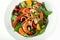 Closeup of Asian Shrimp Salad Plate