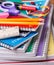 Closeup of an Assortment of School Supplies