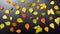 Closeup Autumn Leaves Seamless Pattern Texture Details For Background