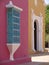 Closeup of a balcony in a colonial house