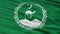 Closeup Balochistan city flag, Pakistan