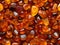 closeup baltic amber stones rectangular lie on a flat surface