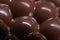 Closeup of bar of airy aerated milk chocolate background