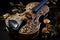Closeup of a Baroque Violin with Ornate Carvings AI Generated
