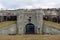 Closeup of Battery Potter, part of Fort Hancock, a former US Army fort at Sandy Hook