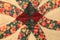 Closeup Beautiful Stars made of Diamonds Amish Handmade Quilt3