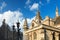 Closeup on Big Ben and the spires of Westminster Palace