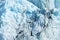 Closeup of Blue Icy Glacier Texture