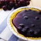 closeup blueberry cake