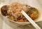 Closeup a Bowl of Takoyaki Octopus Balls, One of the Most Popular Japanese Street Foods Originated in Osaka