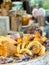 Closeup bread in basket