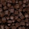 Closeup brown chocolate candy background, 3d rendering
