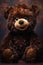 Closeup Brown Teddy Bear with Big Smile