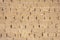 Closeup of building wall of adobe mud sun dried bricks