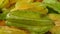 Closeup Bunch of Carambola Star Fruits.