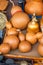 Closeup of a bunch of Chinese style auspicious gourds