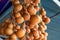 Closeup of a bunch of Chinese style auspicious gourds