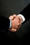 Closeup of a business handshake