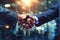 Closeup of business people shaking hands on blurred office background. Teamwork concept, Business people shaking hands, finishing